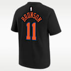 Jalen Brunson New York Knicks Statement Edition Big Kids' NBA T-Shirt