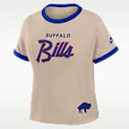 Buffalo Bills Rewind Ringer Mod Women's Nike NFL Cropped T-Shirt