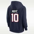 Drake Maye New England Patriots Women's Nike NFL Pullover Hoodie