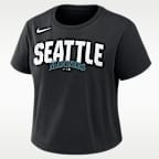 Seattle Mariners Mod Women's Nike MLB Cropped T-Shirt