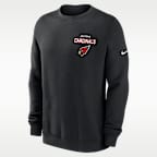 Sudadera de cuello redondo sin cierre Nike de la NFL para hombre Arizona Cardinals Draw Block Club