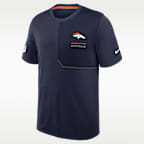 Denver Broncos Sideline Coach Men's Nike Dri-FIT NFL Top