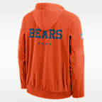 Chicago Bears Rivalries Collection Sideline Anorak Men's Nike NFL 1/2-Zip Hooded Jacket