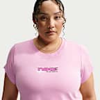 Playera cropped entallada para mujer (talla grande) Nike Sportswear Chill Knit