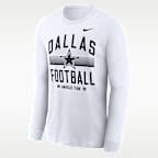 Playera de manga larga Nike Dri-FIT de la NFL para hombre Dallas Cowboys Essential