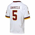 Jersey Nike de la NFL Game para niños talla grande Jayden Daniels Washington Commanders