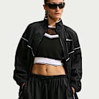Nike Sportswear Women's Mid-Rise Scalloped-Trim Poplin Skirt