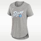 Playera Nike de la NFL para mujer Tennessee Titans Primetime