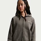 Nike Sportswear Studio Fleece Oldrr Kids' (Girls') Oversized Full-Zip Hoodie