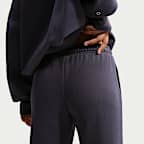Pants de tiro medio y pierna amplia para mujer Nike Studio Fleece Medium Weight