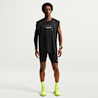 เสื้อยืดวิ่งแขนกุดทรงหลวมผู้ชาย Nike
