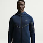 Casaco de lã cardada Windrunner com fecho completo Nike Tech para homem