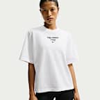 Playera de corte cuadrado para mujer Nike Cheer