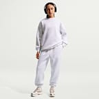 Nike Sportswear Studio oversized sweatshirt met ronde hals voor meisjes