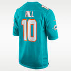 Maillot de football américain NFL Miami Dolphins (Tyreek Hill) pour homme
