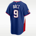 Jersey Nike Stadium para hombre Javier Báez Puerto Rico National Baseball Team 2026 World Baseball Classic