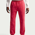 Pants de tejido Fleece con puño con efecto lavado para hombre Nike Sportswear Club