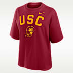 USC Arch Over Logo Boxy Women's Nike College T-Shirt