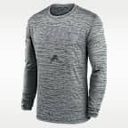Playera de manga larga Nike Dri-FIT de la NFL para hombre Detroit Lions Sideline Team Issue Velocity