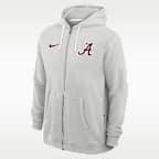 Alabama Sideline Men's Nike Dri-FIT College Full-Zip Hoodie
