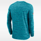 Jacksonville Jaguars Sideline Team Issue Velocity Men's Nike Dri-FIT NFL Long-Sleeve T-Shirt