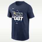 Playera Nike de la MLB para hombre Tampa Bay Rays 2026 NL East Division Champions