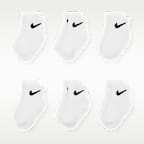 Nike Swoosh Baby/Toddler Ankle Socks (6 Pairs)