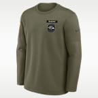 Baltimore Ravens Salute to Service Sideline Triumphant Win Coach Men's Nike NFL Pullover Crew