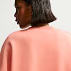 Sudadera de cuello redondo de tejido Fleece oversized para mujer Nike Sportswear Collection Essentials