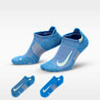 Nike Multiplier Running No-Show Socks (2 Pairs)
