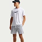 나이키 스윔 브레이커 남성 리플 텍스처 7인치 브리프 라인드 발리 쇼츠