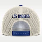 Gorra de rejilla Nike de la MLB ajustable para hombre Los Angeles Dodgers Cooperstown Rise
