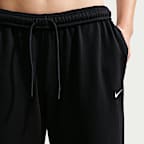 Pants de pierna ancha tiro medio para mujer Nike Studio Fleece "French Terry" ligeros