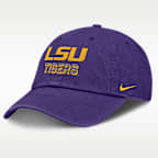 Gorra universitaria Nike ajustable para hombre LSU On-Field Club Gameday