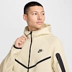 Chamarra Windrunner de tejido Fleece de cierre completo para hombre Nike Tech