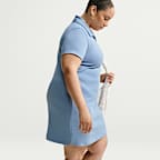 Vestido tipo polo slim para mujer (talla grande) Nike Sportswear Chill Knit