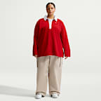 Nike Sportswear Women's Oversized Long-Sleeve Polo (Plus Size)