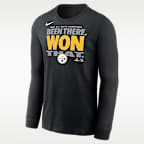 Pittsburgh Steelers 2025 AFC North Champions Trophy Collection Men's Nike NFL Long-Sleeve T-Shirt
