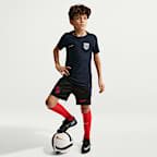 Jersey de fútbol Nike Aero-FIT Authentic de la selección de fútbol masculino de Estados Unidos visitante 2026/27 Match para niños talla grande