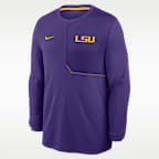 LSU Sideline Coach Men's Nike Dri-FIT College Long-Sleeve Top