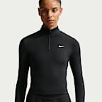 Nike One Fitted Dri-FIT-Midlayer mit Viertelreißverschluss für Damen