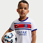 Paris Saint-Germain Home Big Kids' Nike Dri-FIT Soccer Pre-Match Top