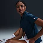 Polo de golf de manga corta Dri-FIT para mujer Nike Victory