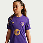 FC Barcelona Strike Away Kobe Dri-FIT Fußball-Kurzarmshirt (ältere Kinder)