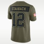 Roger Staubach Dallas Cowboys Salute to Service Retired Men's Nike Dri-FIT NFL Limited Jersey
