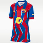Lamine Yamal Barcelona 2025/26 Stadium Fourth Big Kids' Nike Dri-FIT Soccer Jersey