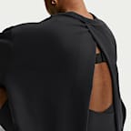 Sudadera de cuello redondo Dri-FIT oversized para mujer (maternidad) Nike (M) Studio Fleece Sport