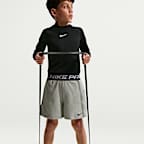 Shorts de tejido Fleece Dri-FIT para niño talla grande Nike Pro