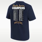 Playera Nike de la MLB para niños talla grande Milwaukee Brewers