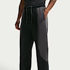 Nike Tech fleecebroek met kleurblokken en open zoom voor heren